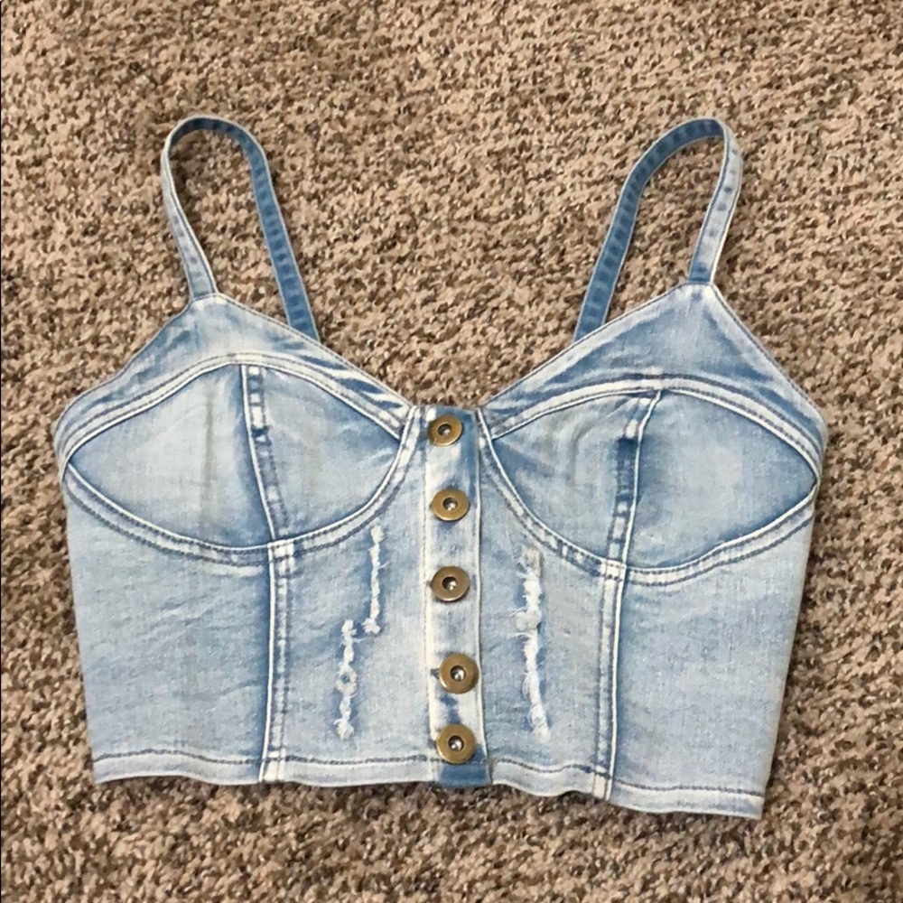 💥💥NEW💥💥 Fashion Nova McGuire Denim Crop Top